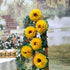 Tissue Paper Sunflowers Decorations for Wall, Birthday Party Backdrop, Home Decoration Pack of 6