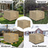 25L 25W 17H Inch, OutdoorLines Outdoor Waterproof Patio Ottoman Covers - Square UV-Proof Patio Side Table Cover