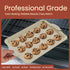Set Commercial (450 Set 10 BAKKEN Kitchen Oven Baking Pans - Nonstick Gray Coating, Carbon Steel Bakeware with White