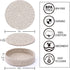 Trivets for Hot Dishes, Trivets for Hot Pots and Pans, 7 Inchs Hot Pads 4 Pcs and Storage Basket for Countertops, Pot Holders for Kitchen, Cotton Table Protector Hot Mats Heat Resistant (Brown) by Coga
