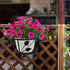2-Pack Tosnail Metal Plant Holders for Indoor Outdoor Railings, Fence Plant Hangers, Hanging Flower Baskets for Porch