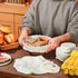 Patelai 10 Pieces Bowl Covers Reusable in 5 Size Stretch Cloth Fabric Bowl Covers Elastic Food Storage Covers Cotton Bread Bowl Covers Reusable Lids for Food, Fruits, Leftover (Ivory Style)