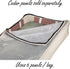 Household Essentials Cotton Canvas Under Bed Storage Bag for Clothing and Linen, Natural