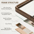 5x7 5 7 4x6 Picture Frame, USA-Sourced Natural Walnut Wood Photo Frame with Tempered Glass, Handcrafted Rounded Corner
