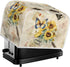 Butterfly Sunflower Retro Toaster Dust Cover for 4 Slice Microwave Oven Grill, Stain Resistant with Top Handle