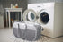 Pop-Up Laundry Basket with Durable Handles, Collapsible Mesh Laundry Hamper, Cationic Gray