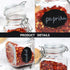 Glass Jars with Airtight Lids, 3.4 oz Small Spice Jars, 12 Pack with Silicone Gasket, Chalkboard Labels