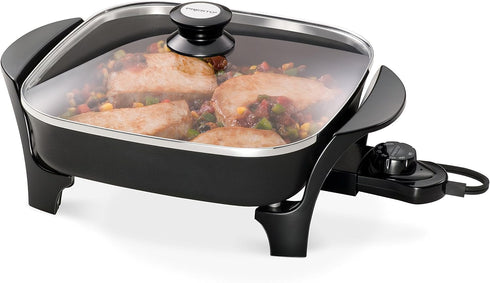 Presto 06626 11 Inch Electric Skillet with Glass Lid
