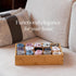 GOBAM Bamboo Closet Drawer Divider - Storage Organizer with 15 Compartments for Belts, Ties, Jewelry