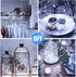 16 Pack 6.5ft IP67 Onforu White Fairy Lights Battery Operated String Lights, Waterproof Twinkle Lights LED Lights