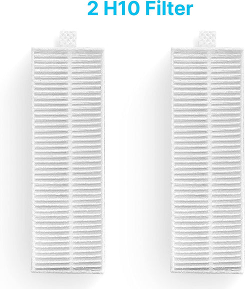 Dana Trading Smart Robot Vacuum Accessory Kit, 2 Replacement Side Brushes, Primary Filter, 2 H10 Filters