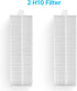 Dana Trading Smart Robot Vacuum Accessory Kit, 2 Replacement Side Brushes, Primary Filter, 2 H10 Filters