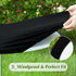 2 Pack 20 Inch Round Fitted Tablecloth Stretch Spandex Table Cover Black Washable Table Cloth Elastic Table Topper