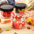 6 Pack 6 oz Plastic Jars with Lids - Refillable Wide-mouth Leakproof Round Empty Containers for Travel, Cosmetic, Food