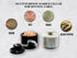 2 Pack 3.5 oz Counter Premium Marble Salt Cellar with Lid | Kitchen Storage Container | Elegant Cooking Salt Box |