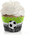 Big Dot of Happiness Goaaal - Soccer - Baby Shower or Birthday Party Cupcake Wrappers Decorations - Set of 12