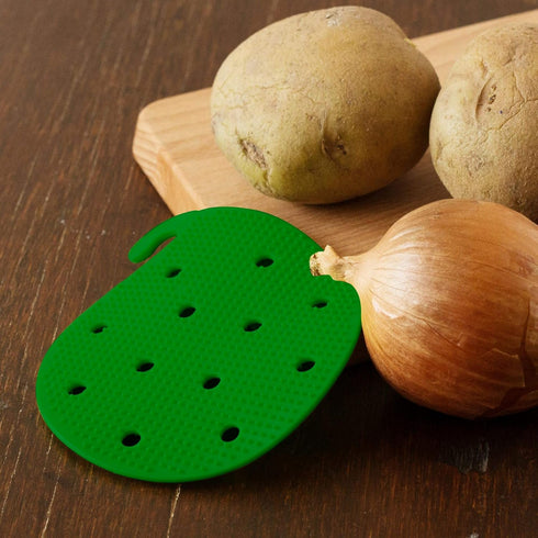 Vegetable Scrubber Brush : Double Sided Fruit and Vegetable Scrubber - Multi Use: Potato Scrubber - Carrot Brush