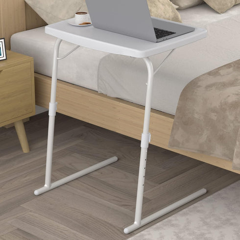 Allpop 6 3 Max TV Tray Table, Large TV Dinner Tray for Eating, Adjustable Tray Stand on Couch & Bed, Folding Laptop
