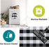 Buffalo Plaid Rug 2'x3' - Black and White Check Cotton Hand-Woven Outdoor Door Mat for Entryway