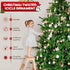 60 Pieces Twisted Icicle Ornament, Christmas Tree Decoration Glitter Spiral Strip Hangings, 5.1 Inch