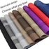 PIGCHCY Washable Vinyl Placemats, Elegant Durable Table Mats Set of 4 (18 x 12 inches, Navy Blue)