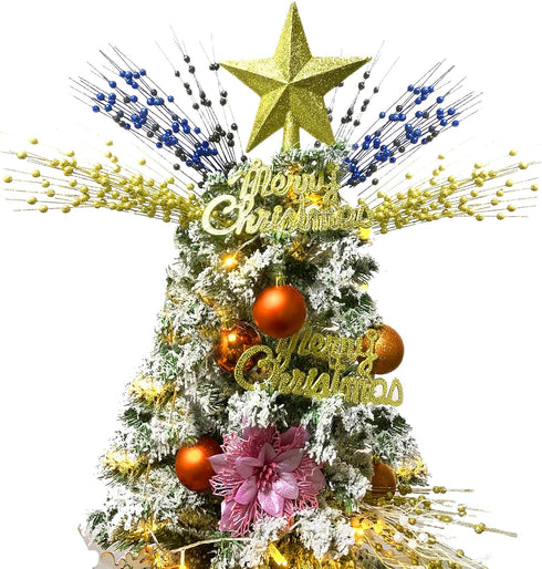 24 Losris Christmas Artificial Glitter Berry Stem Decorations Decorative Bead Sticks Xmas Picks Glittery Twigs Branches
