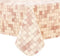 FIFTY FEET 84X60 Inch Rectangle Tablecloth, Vinyl Tablecloth with Flannel Backing Waterproof