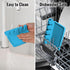 Zulay Kitchen Silicone Utensil Rest with Drip Pad, BPA-Free, Heat-Resistant Spoon Holder, Blue
