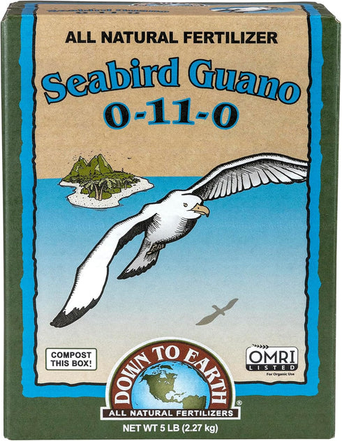 Down To Earth All Natural Fertilizers Organic Seabird Guano - High Phosphorus