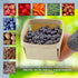 Cornucopia Brands Quart Wooden Berry Baskets (8-Pack) - 5.75-Inch Square Vented Wood Boxes
