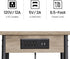 3-Tier TB01BG026 TUTOTAK End Table with Charging Station, Nightstand, Couch Side Table with USB Ports and Outlets