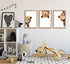 SEINEMBSC Framed Baby Bear Nursery Wall Art Peeking Bear Pictures Wall Decor Peekaboo Kids Room Decor Woodland Animal