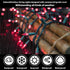 Super-Bright Extendable Pink Christmas Lights - 100 Lights 19.6ft Mini Bulb String Set for Outdoor Holiday Decor