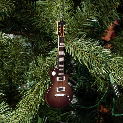 Broadway Gifts Purple Electric Guitar Christmas Tree Ornament, 5 inches