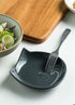 Ceramic Spoon Rest for Stove Top, Cat Cooking Spoon Holder for Kitchen Counter