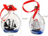 Set 2 Pack SAILINGSTORY Ship in a Bottle Nautical Christmas Ornaments Boat in a Bottle USS Constitution and Pirate Ship