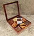 9 Countertop Premium Wooden Spice Box with Glass Lid Compartment Masala Organizer for Kitchen Storage