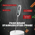 6 Pcs Instant Read Digital Food Thermometer with Probe - Cooking Thermometer Supplies for BBQ Kitchen (White)