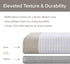 Madison Park Spa Waffle Shower Curtain - 54"x78", Pieced Fabric with 3M Scotchgard, Taupe