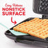 Dash Deluxe No-Drip Waffle Iron Maker - 1200W Machine for Breakfast, Lunch, and Snacks with Easy Clean, Aqua