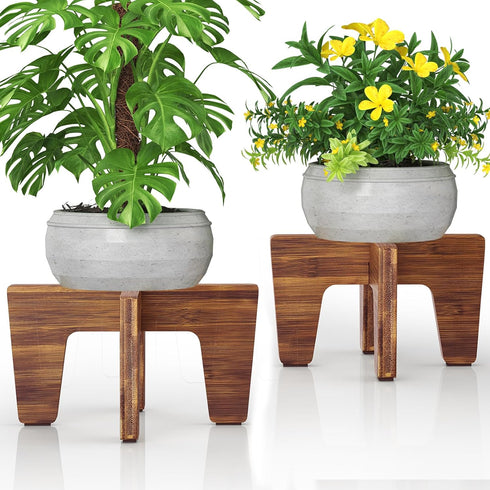 Plant Stands Indoor Outdoor, Plant Risers for Inside Pots Sturdy Short Plants