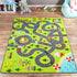 4x6 HOMORE Kids Play Mat Rug, Fun and Educational City Play Rug for Hot Wheels Track Racing, Kids Carpet Playmat Area