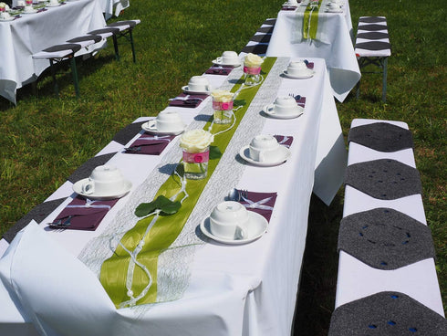 210GSM (White,60x84 Inch) Obstal Rectangle Table Cloth, Water Resistance Microfiber Tablecloth, Decorative Fabric Table