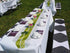 210GSM (White,60x84 Inch) Obstal Rectangle Table Cloth, Water Resistance Microfiber Tablecloth, Decorative Fabric Table