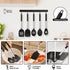 TeamFar 5 PCS Cooking Utensils Set, Silicone Kitchen Tools with Stainless Steel Handle for Nonstick Cookware