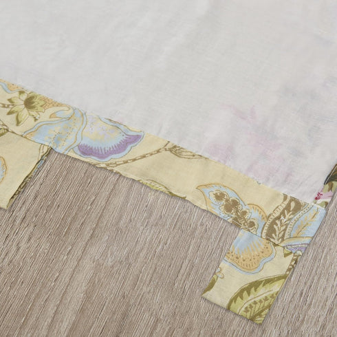 Greenland Home Blooming Prairie Authentic Patchwork Tab Top Window Valance, 84 x 21