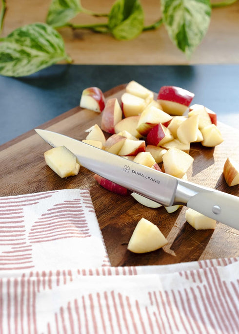 2-Piece Professional Kitchen Knife Set, Ultra Sharp High Carbon German Stainless Steel, Cream