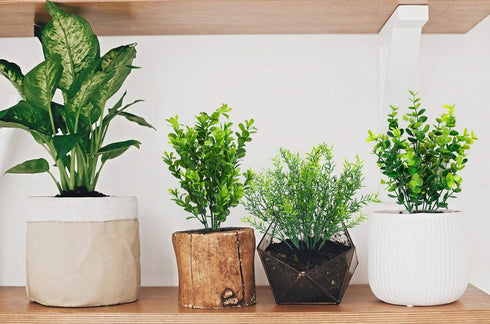 Ouddy Decor 6 Bundles Mixed Artificial Greenery Stems, Faux Eucalyptus Rosemary Magnolia for Home Decor