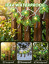 8.5Ft 10 Summer Oviejo Palm Tree String Lights Patio String Lights with Palm Tree Light, Indoor/Outdoor Party Fiesta