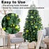 Lime Green 2.5" Christmas Balls, Shatterproof Hanging Ornaments for Tree Decoration, Set of 24pcs